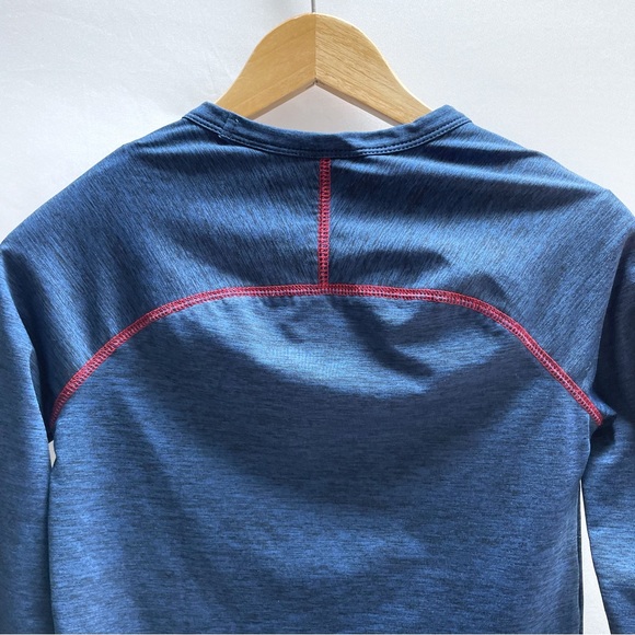 Boden Kids Long Sleeve Active Top 8-9Y 134cm Blue Performance Shirt Boys/Girls - Picture 3 of 6